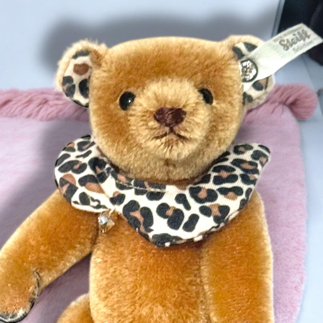 シュタイフ Steiff テディベア レオ 限定 スワロフスキー 美品 レア