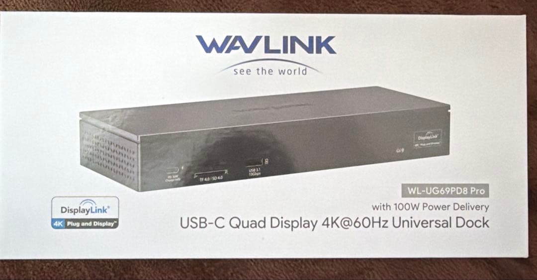 分配器・切替器 WAVLINK USB-C Dock WL-UG69PD8 Pro