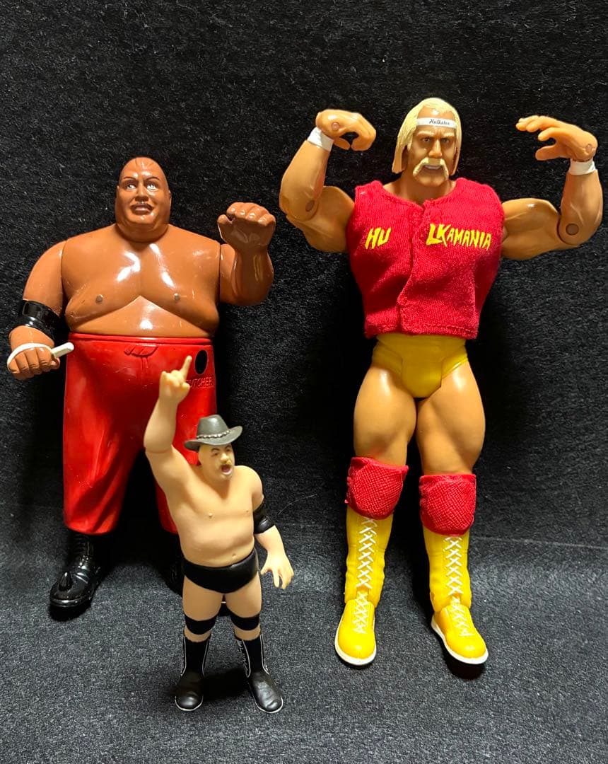 プロレス　フィギュア　ホーガン　ブッチャー　ハンセン　3体