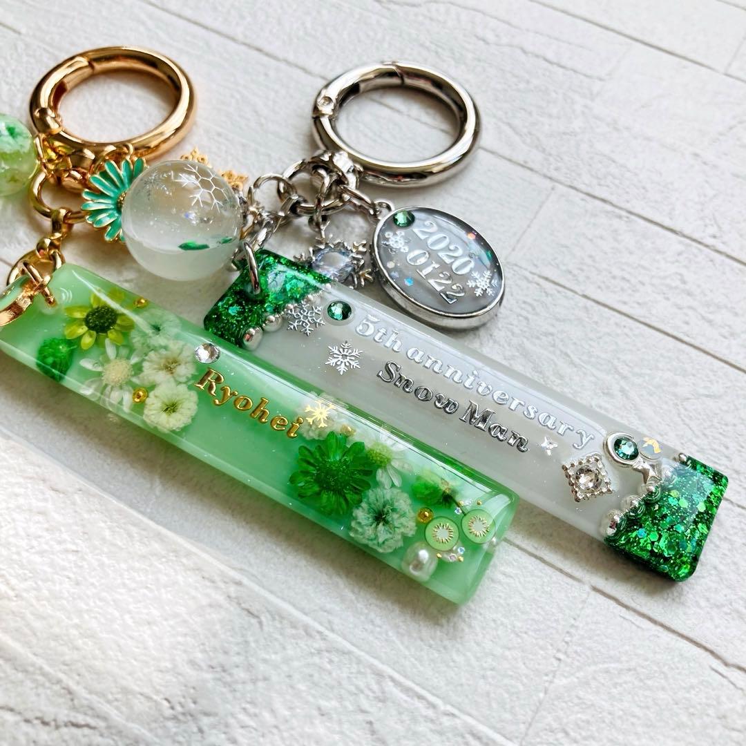 ⭐️あいき⭐️ページ名入れチャームMan阿部亮平キーホルダー