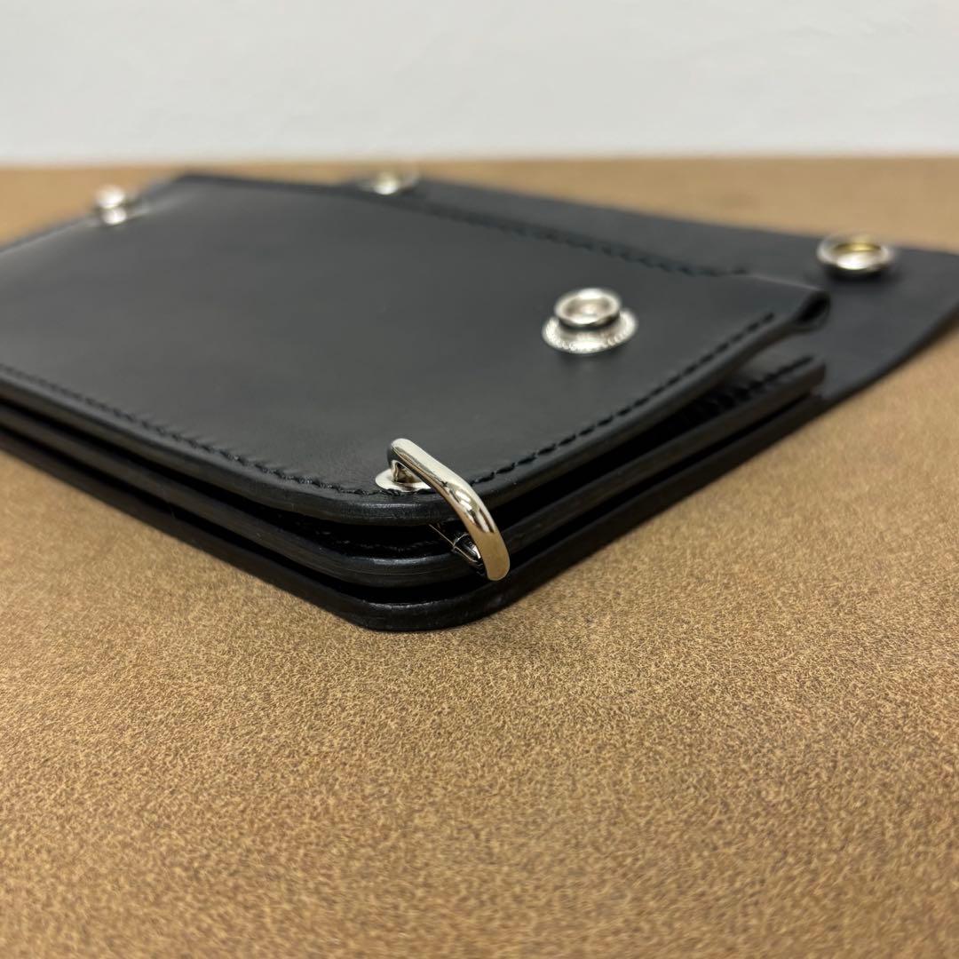 ホースバット　トラッカーウォレット　黒　3層　シルバー950 Comipel