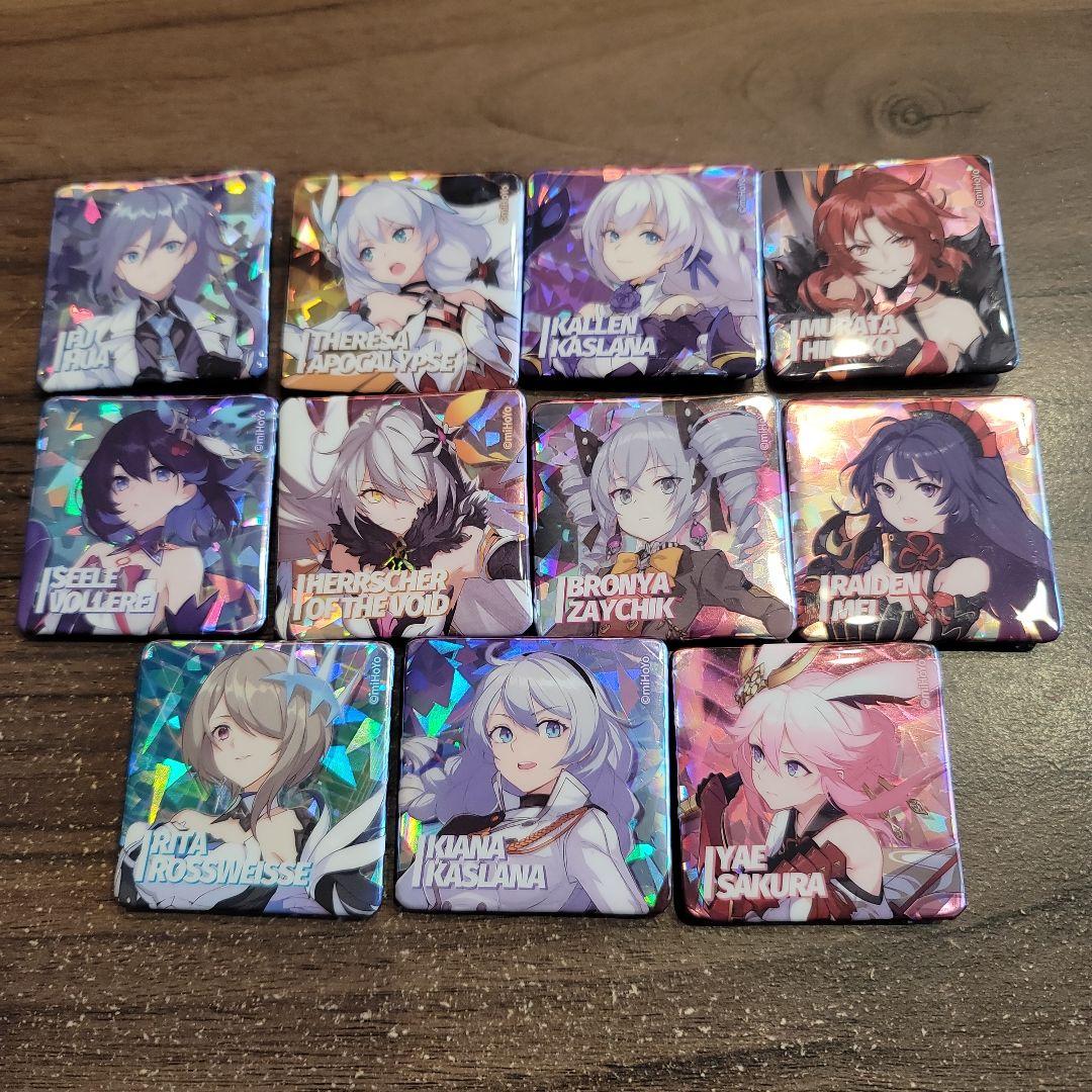 崩壊3rd　スクエア　缶バッジ　全11種セット