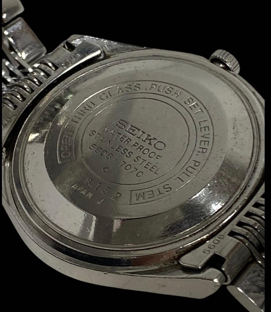 稼働品　セイコー ロードマチック 5606-7070自動巻　腕時計　26セ320