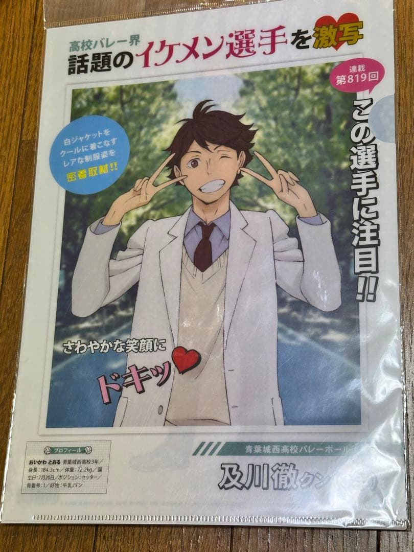 ハイキュー　及川徹　岩泉一　クリアファイル