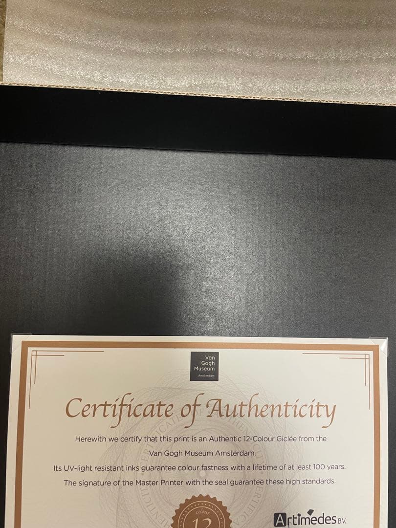 A.K.com　黒木枠フレーム　ゴッホピカチュウ　キャンバスアート