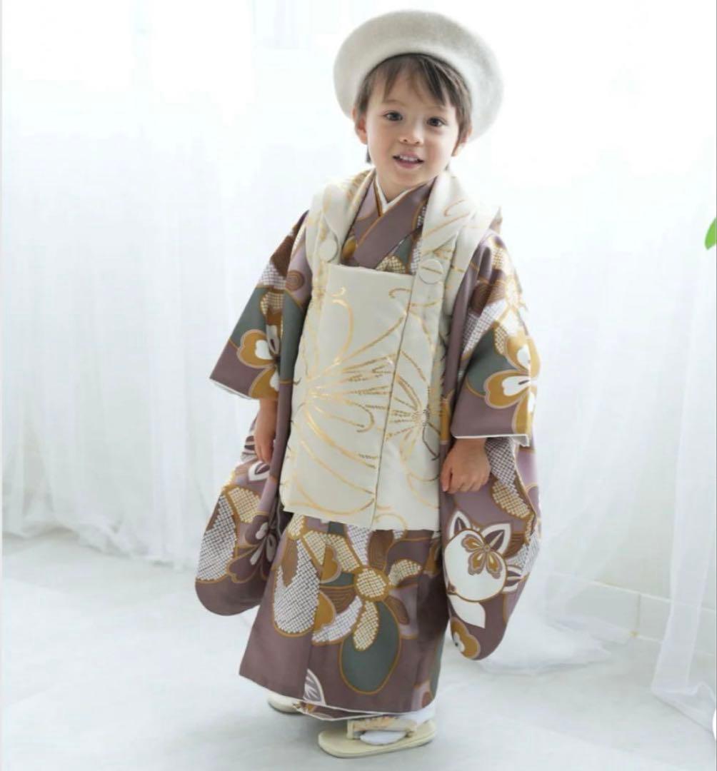 【お値下げ中】七五三　男の子　３歳　被布セット　utatane ひよこ商店
