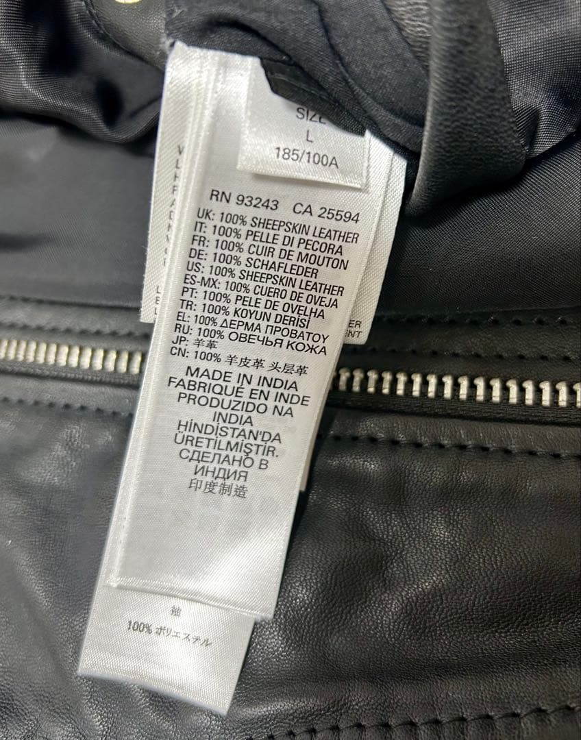 dieselレザーライダースジャケット