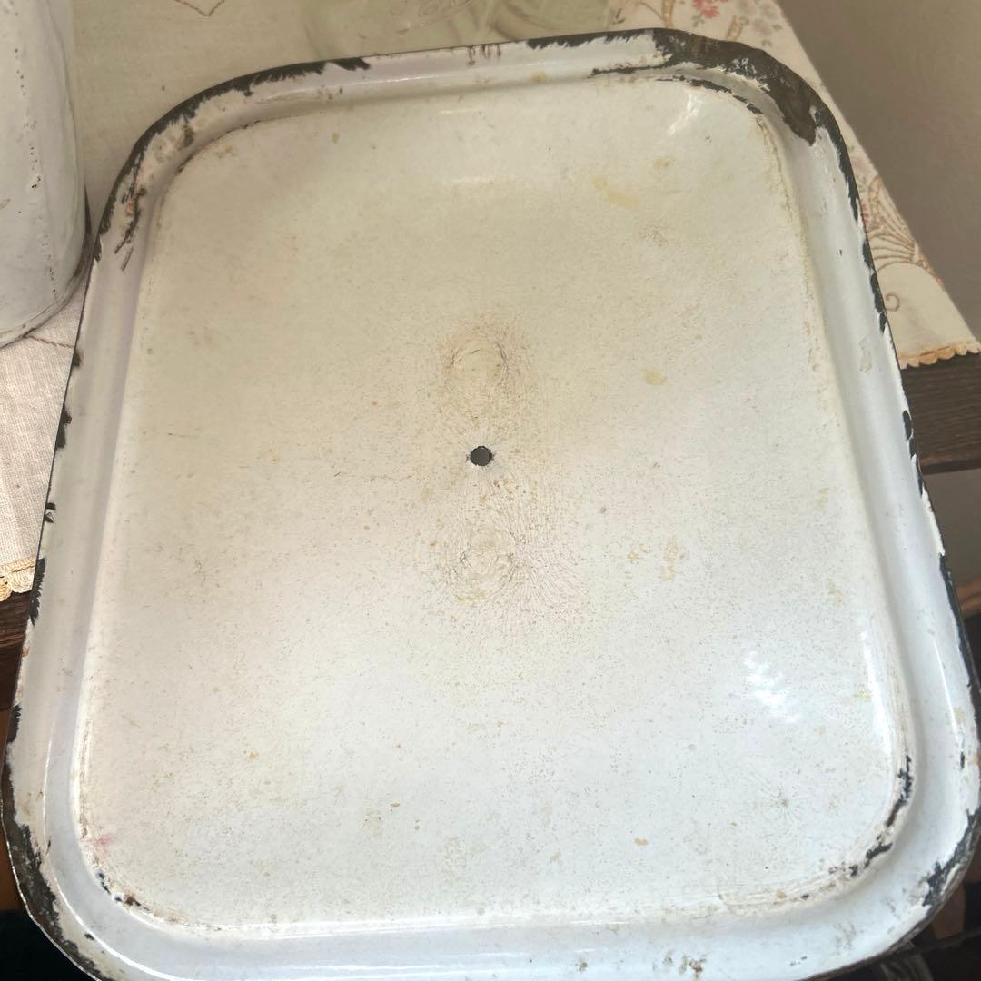 アンティーク　ホーロー　ブレッドボックス