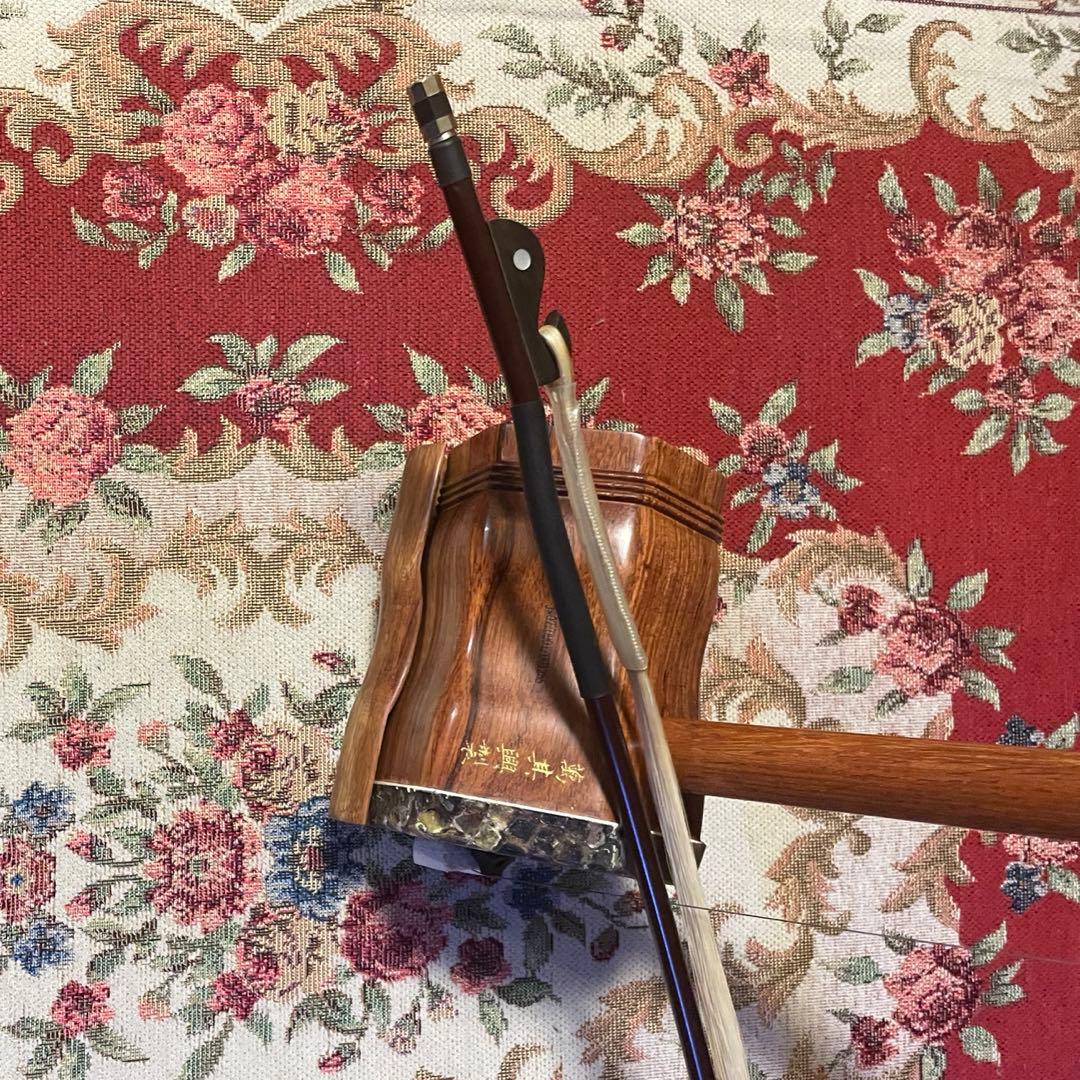 二胡 蛇本革 弓付き ケース付き