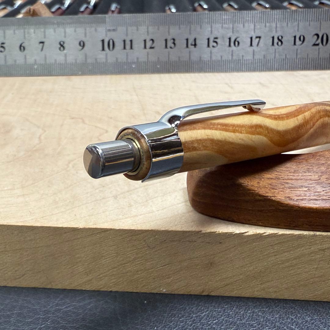 177肥松　木製シャーペン　最強低重心溝付き　ステンレス