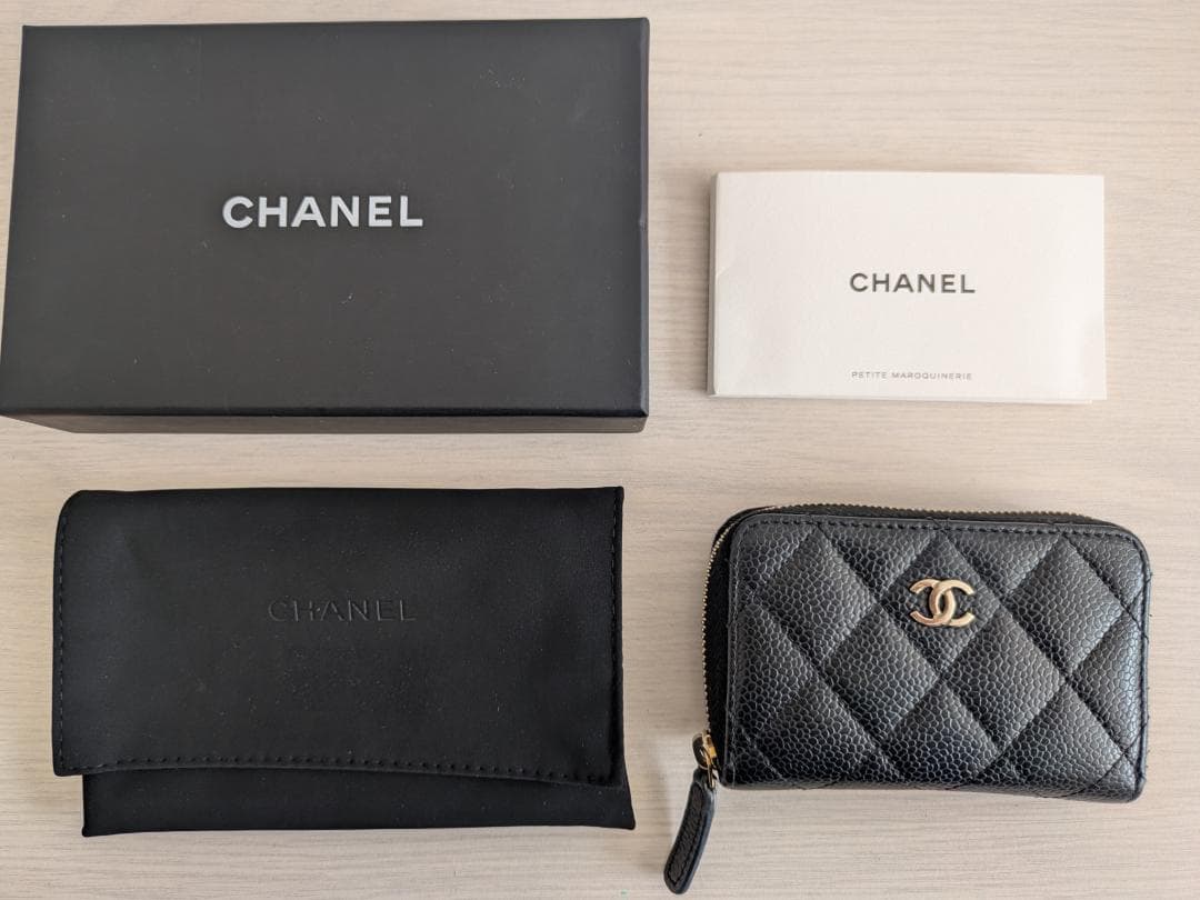 CHANEL シャネル マトラッセ パース キャビアスキン ブラック