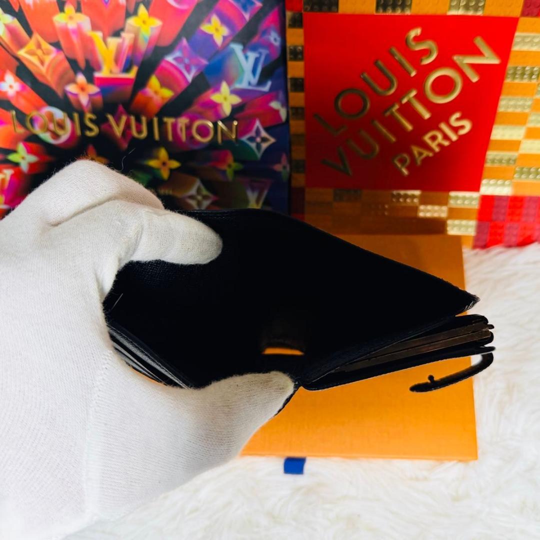 【セール中！】 ルイヴィトン エピ ヴィエノワ がま口　二つ折り 財布 ノワール