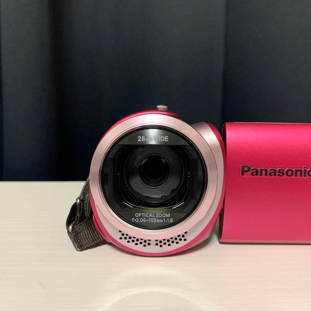 デジタルハイビジョンビデオカメラ ピンク Panasonic HC-W580M