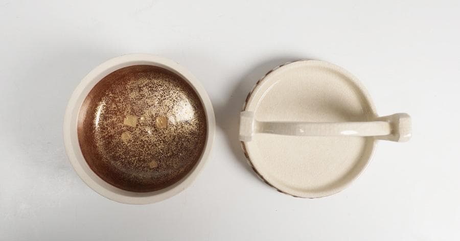 平安巌 桐竹絵茶器