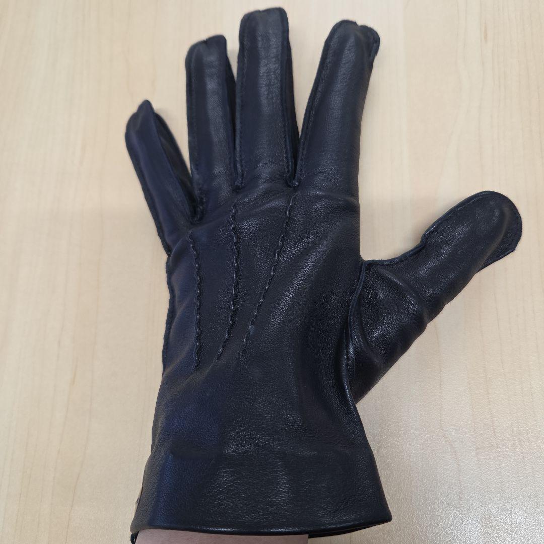 dunhill/ALFREDDUNHILL ダンヒル レザー　手袋 黒 Mサイズ