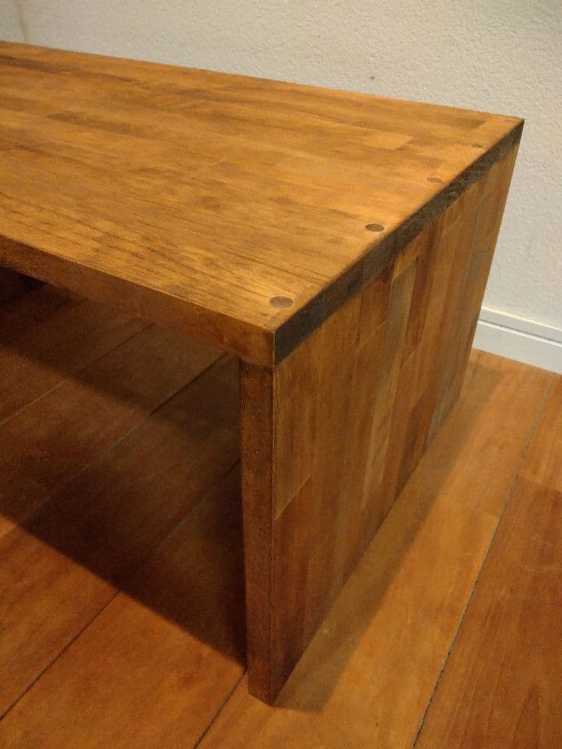 木製　ハンドメイド　オーダー　コの字　ベンチ　水槽台　シェルフ　ワトコオイル