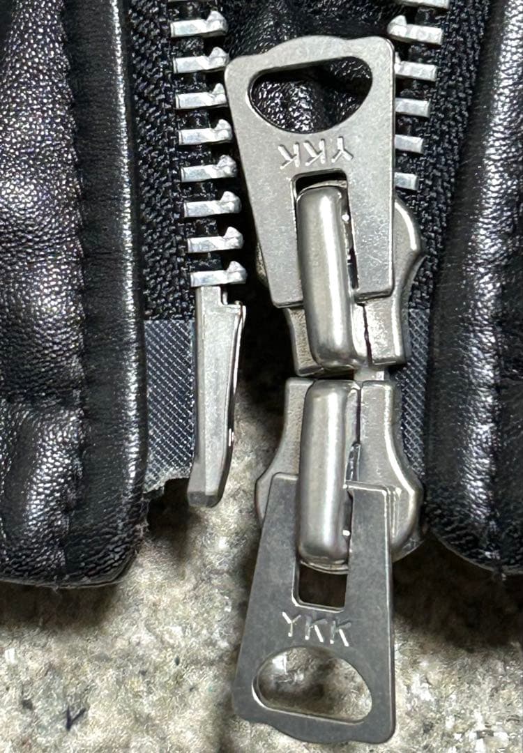 ⑪ AVIREX レザーダウン【M】ライダースTOPGUN◇MA-1 革ジャン