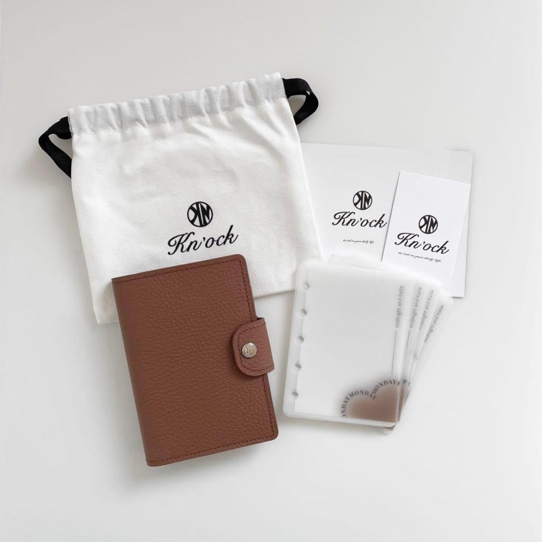 早い者勝ち　韓国　バインダー　貯金　M5 ブラウン　リフィル　手帳