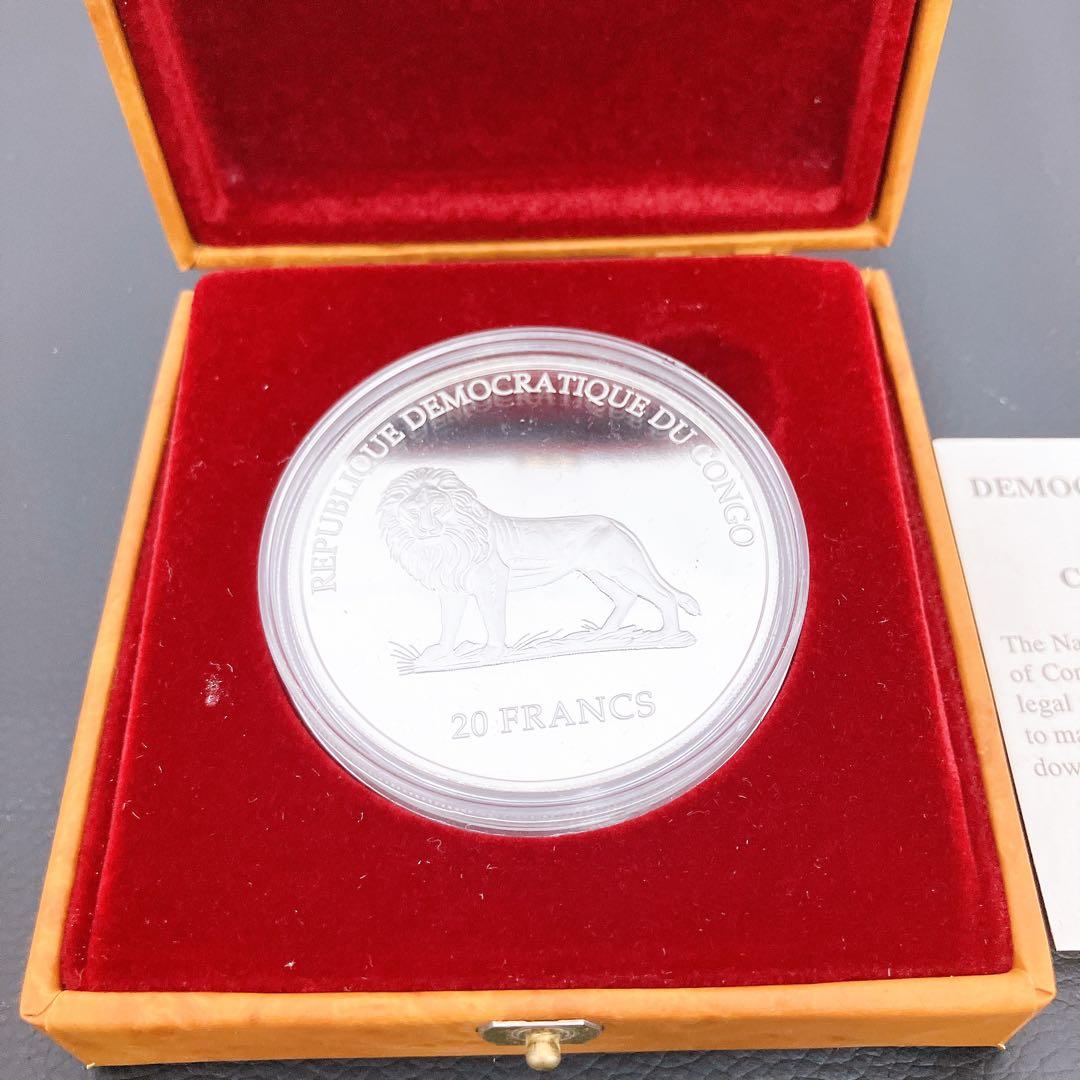 9SAM7 コンゴ民主共和国 20フラン 銀貨 2000年