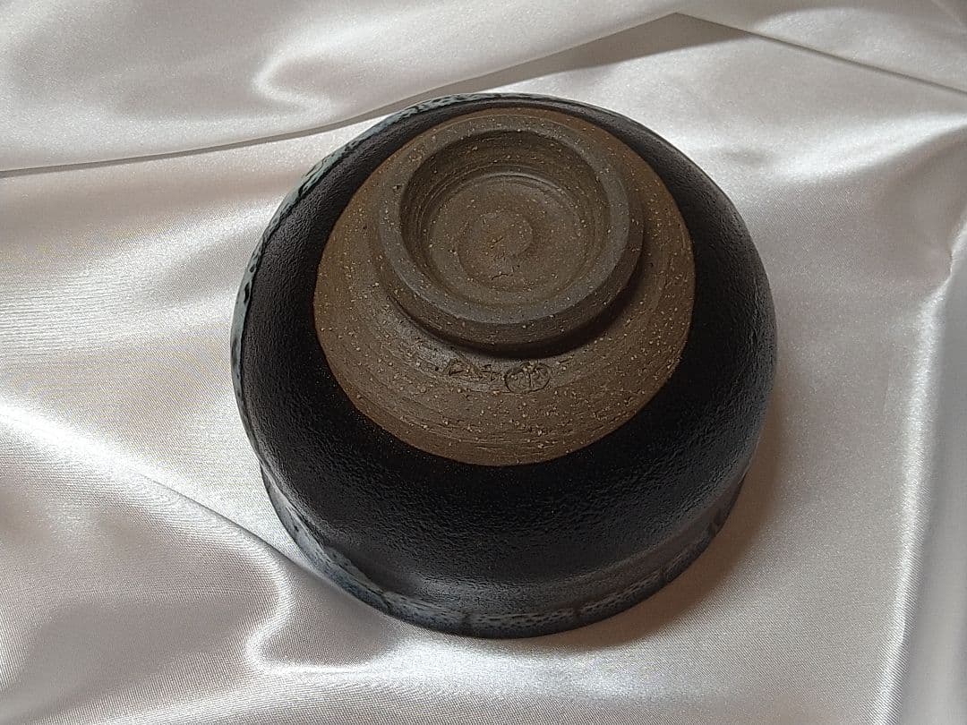 黒薩摩　龍門司焼　抹茶茶碗