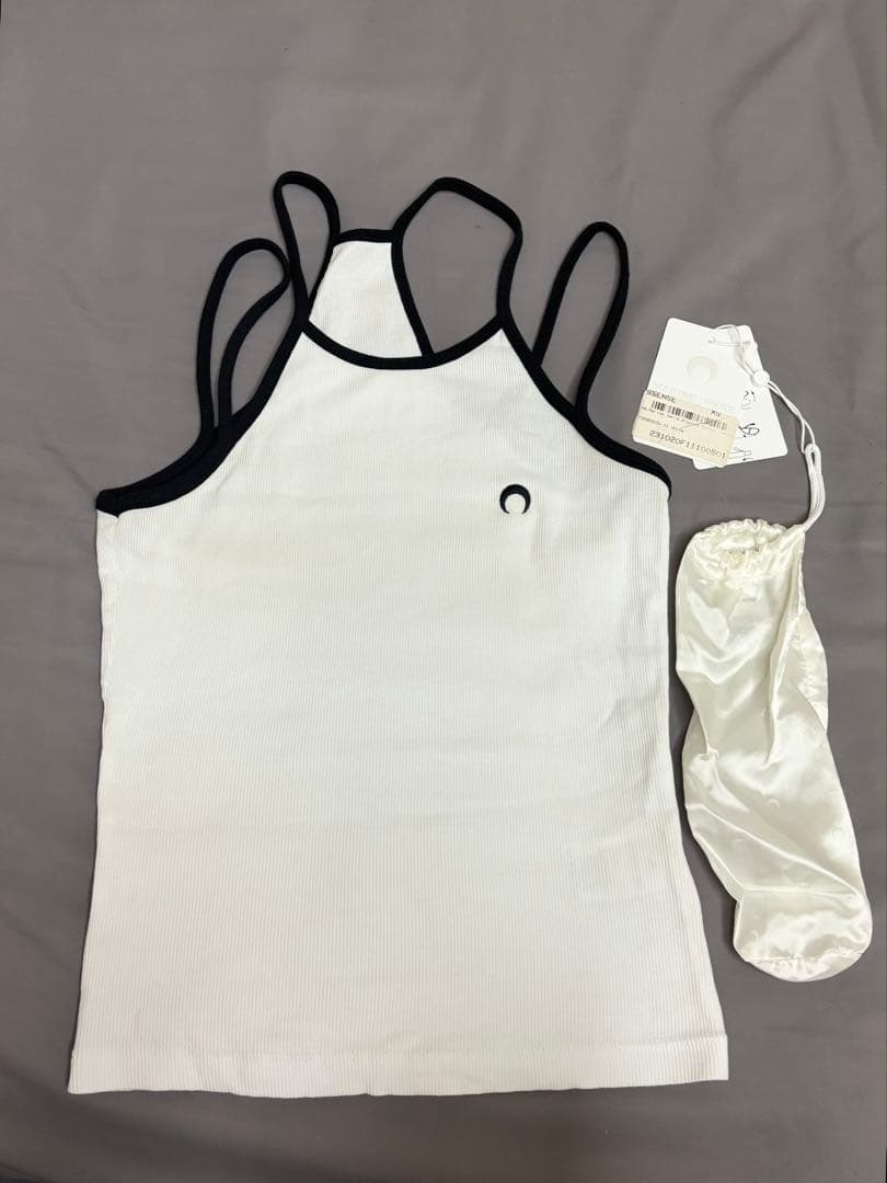 MARINE SERRE ホワイト タンクトップ XS