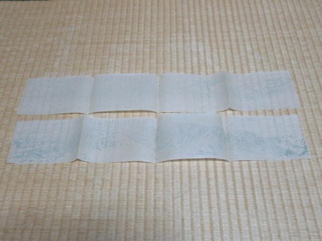 未使用 大正9年◆白馬頂上展望スケッチ 佐藤清：画 和紙 木版画 6枚 絵はがき