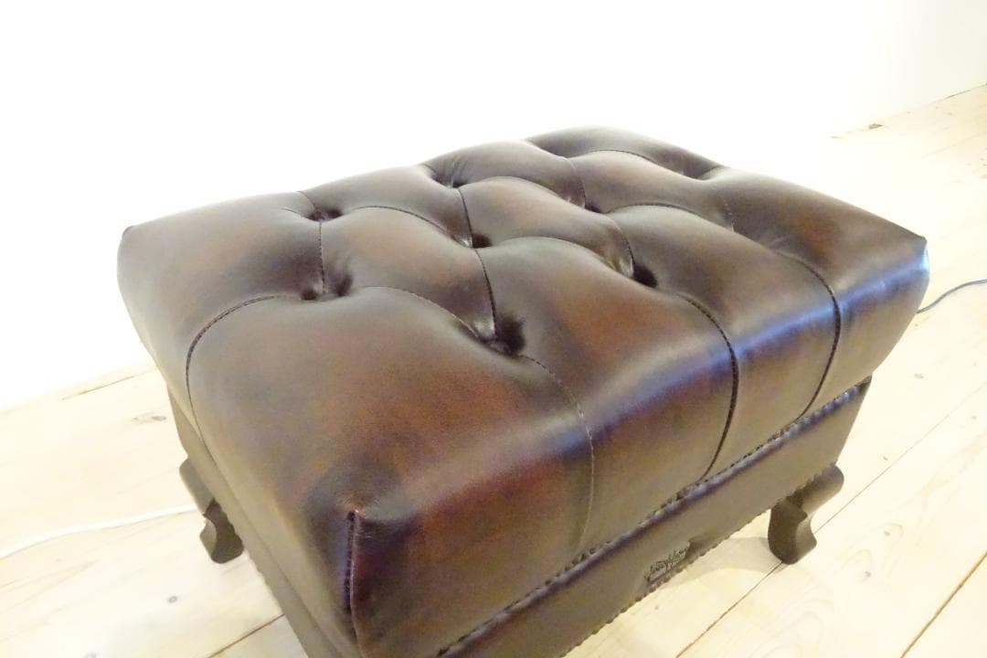 VINCENT/ヴィンセント　スツール　オットマン　本革　英国ヴィンテージ