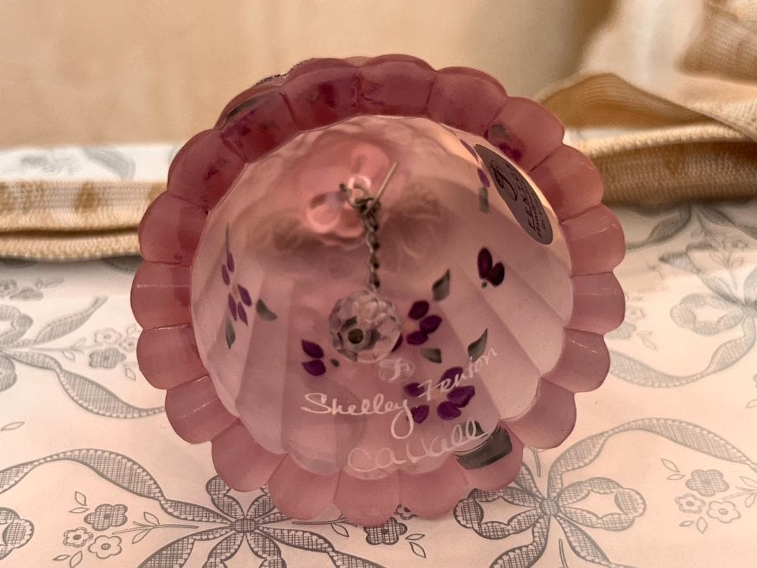 【フェントン】 手書きの小さな花柄がかわいい　「オパールセント」ピンクベル