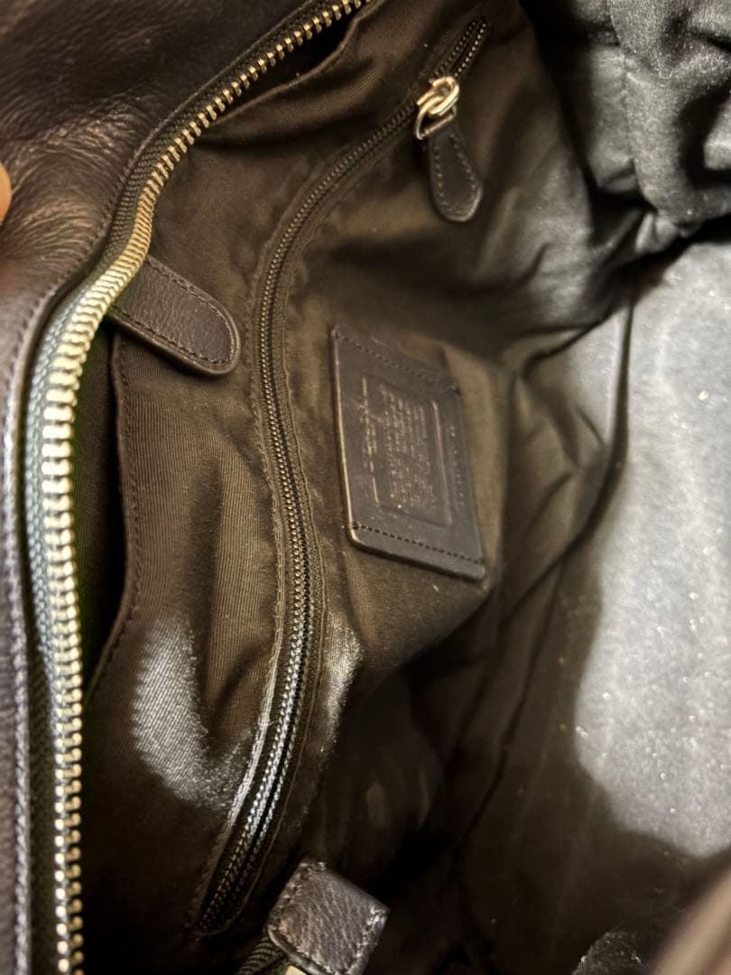 COACH 黒 レザービジネスメンズバッグ +本革バック