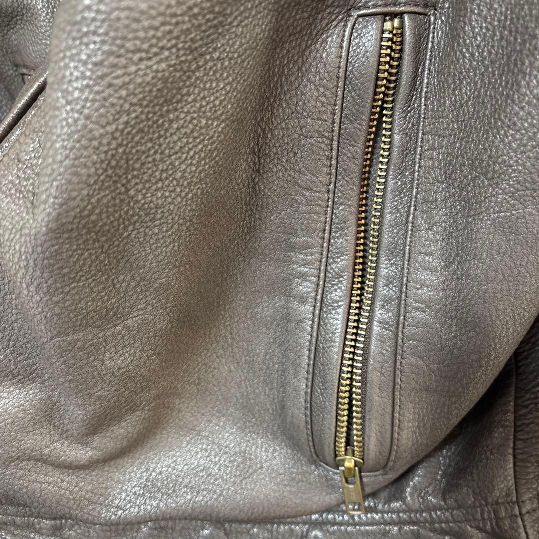 エディーバウアー Eddie Bauer スイングトップ レザージャケット L