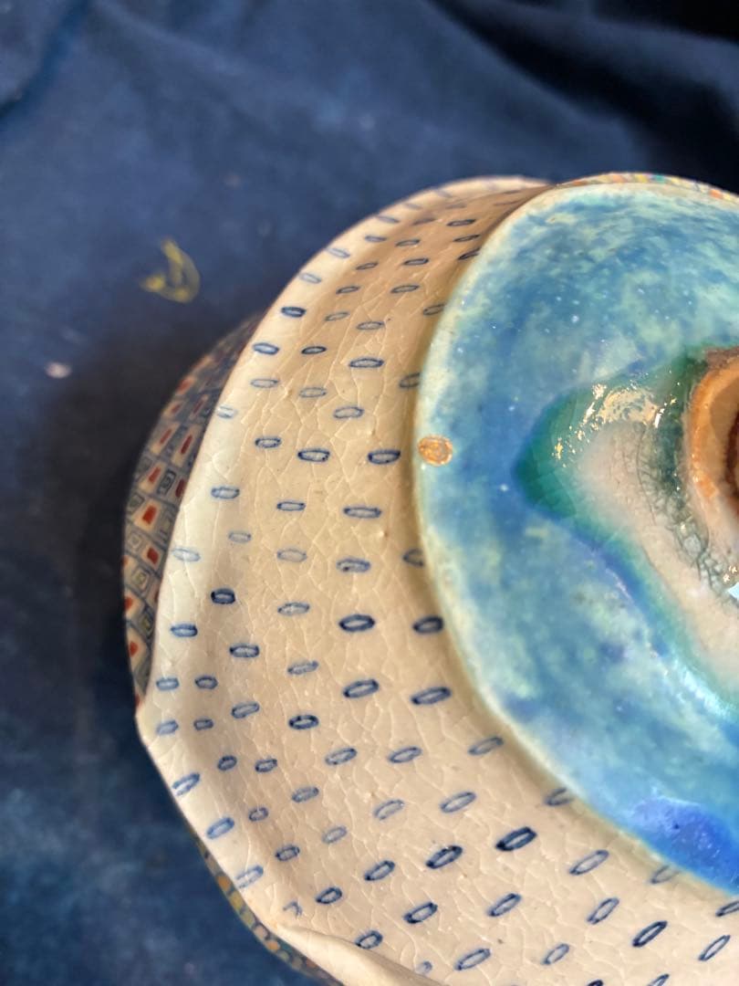 陶器　オブジェ　「宇宙の果実2」 作家物　傷無し　サインあり