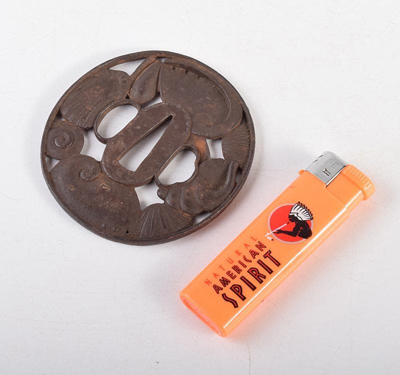 武具　刀装具　古鉄　鍔　V　R4876