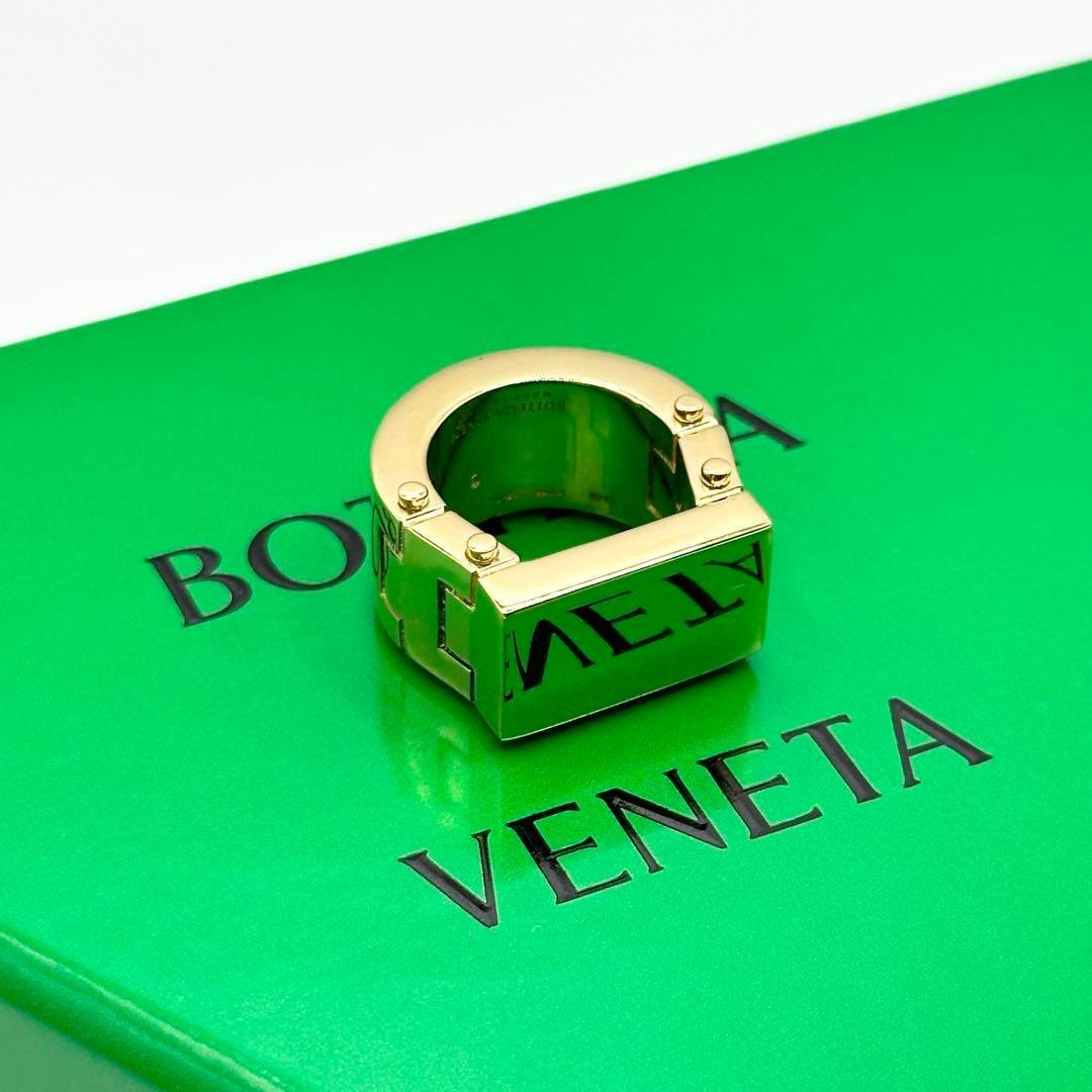 【新品未使用】BOTTEGA VENETA リング　指輪　ゴールド