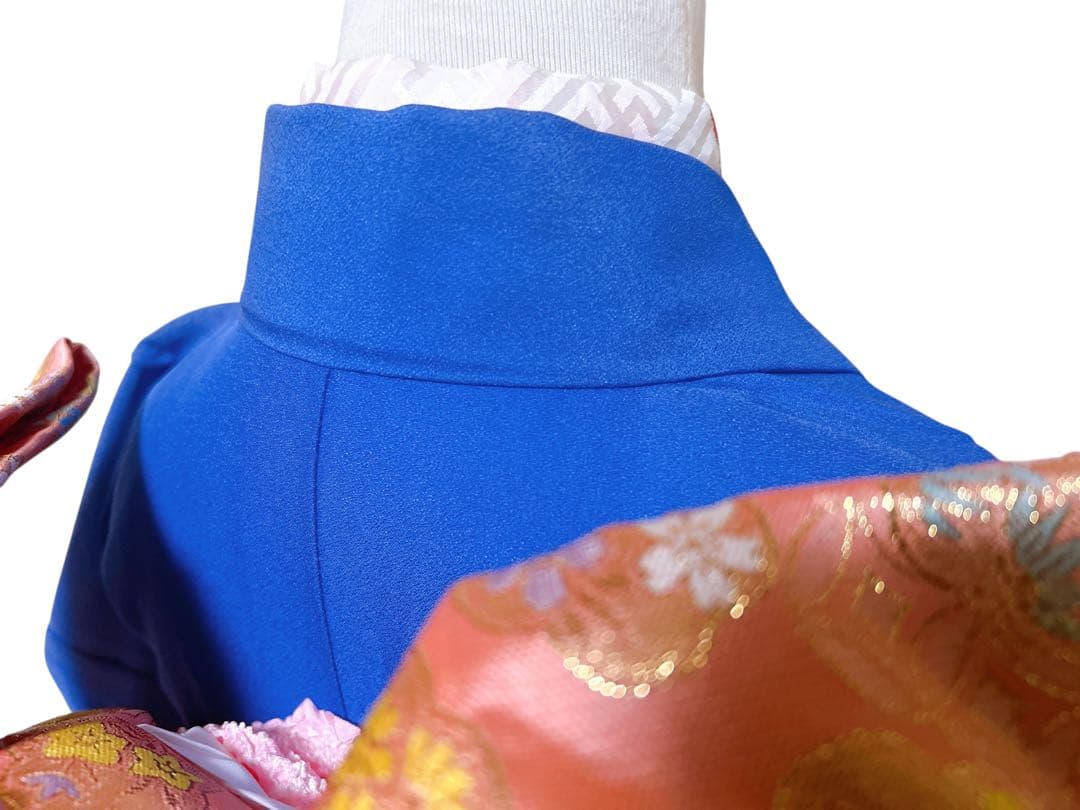 訳あり特価品♡正絹　七五三　7歳　フルセット　一式　青系　ピンク