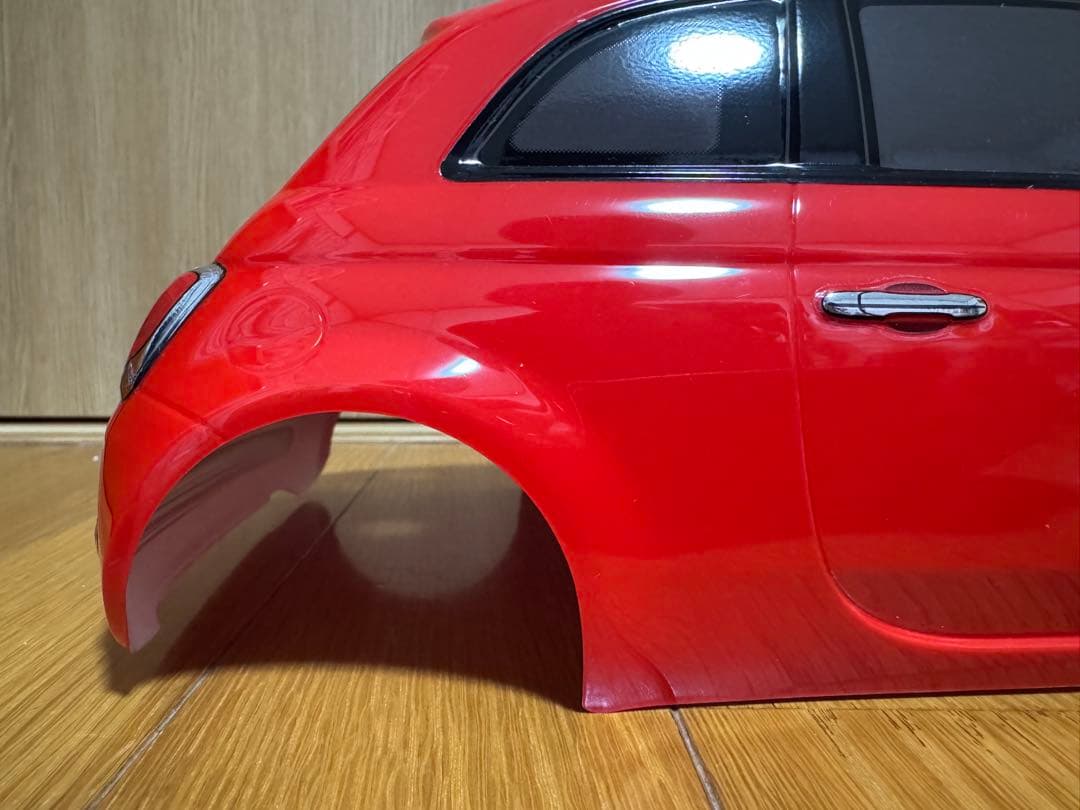 FIAT500 タミヤアフターパーツ 完成品 スペアボディ Mシャーシ用