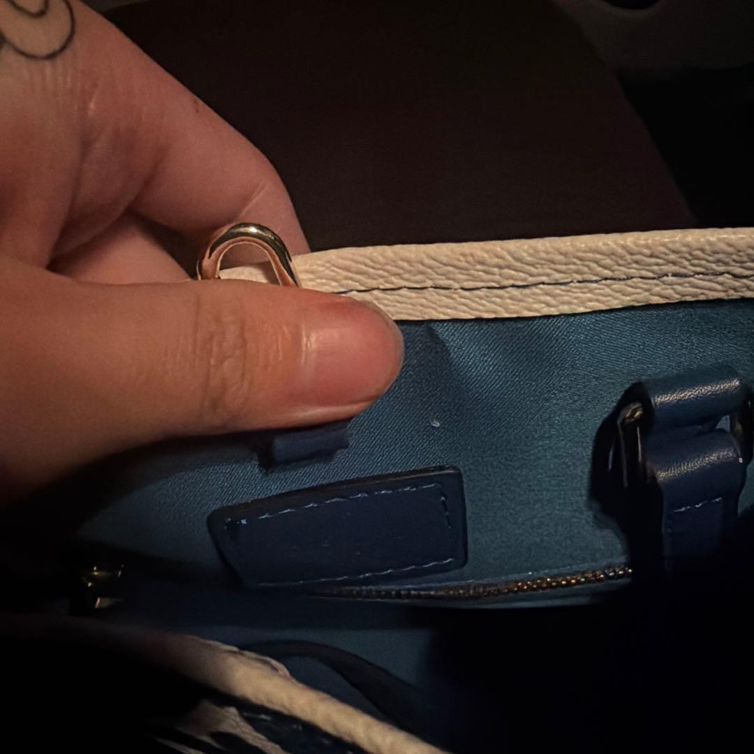 ルイ・ヴィトン ハンドバッグ 青/ホワイト