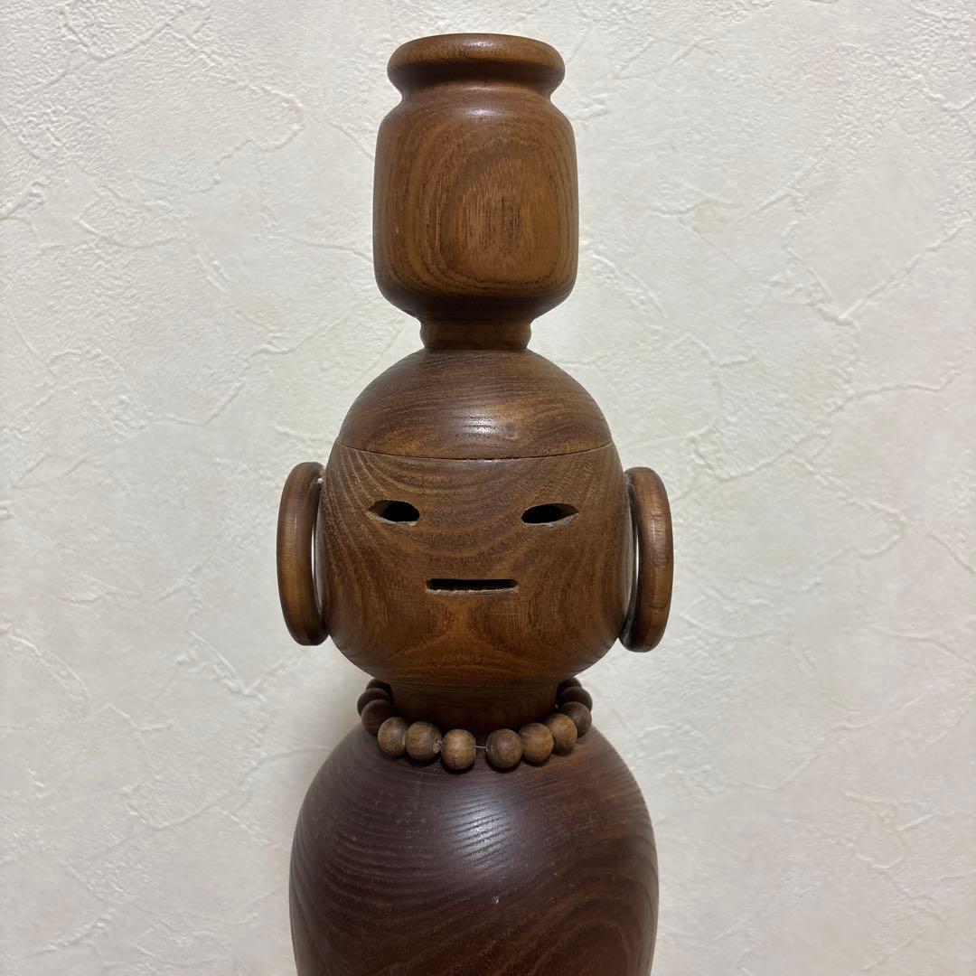 創作こけし　栗林一雪作品　「壺を運ぶ女」KokeshiDoll