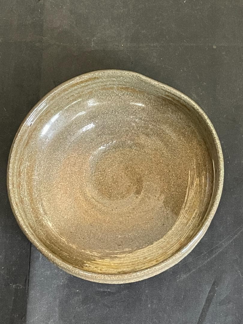 楽山焼　茶碗　長岡住右衛門作　共箱　３３６