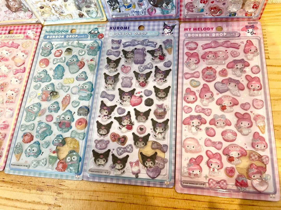 【1セットのみ】サンリオ　ボンボンドロップシール　コンプリート　8枚セット