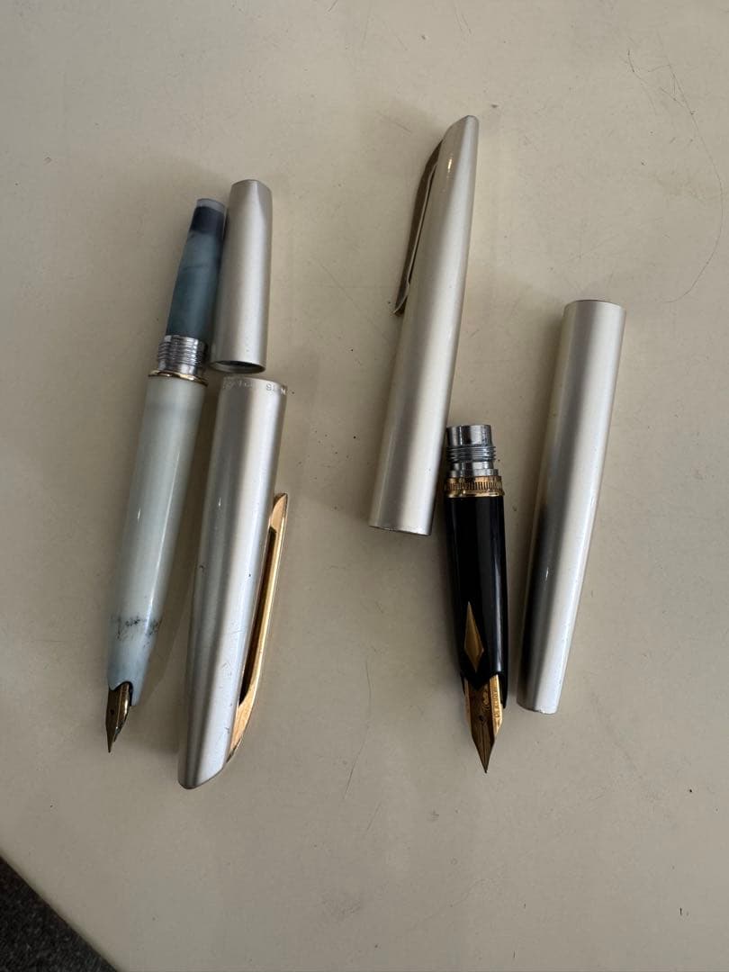 プラチナ PLATINUM 万年筆 18K 2本