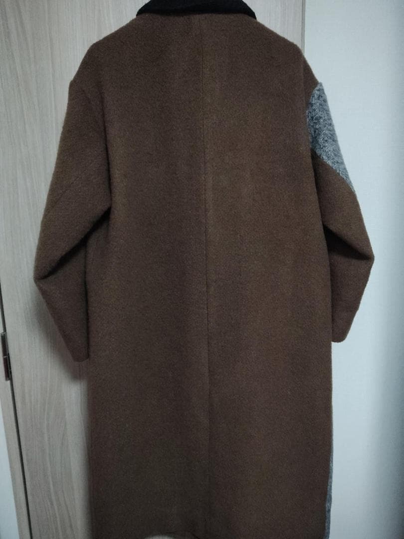 Eimee Law ミックスシャギー配色ロングコート