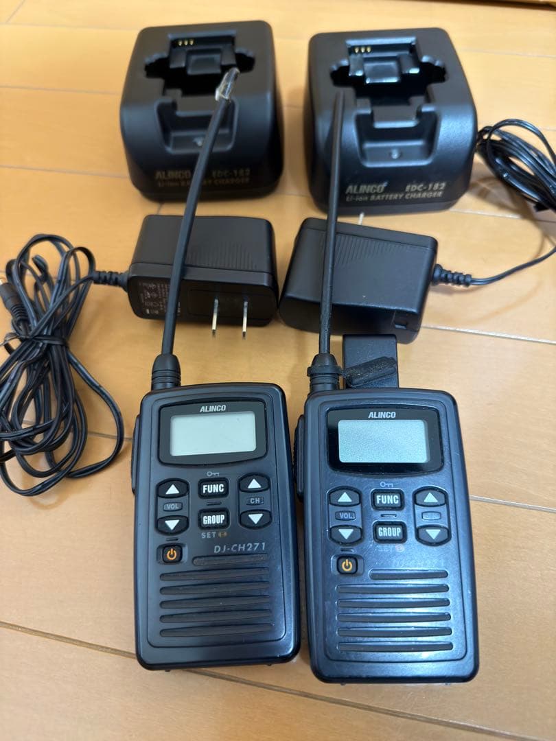 【2台セット】アルインコ特定小電力トランシーバー DJ-CH271