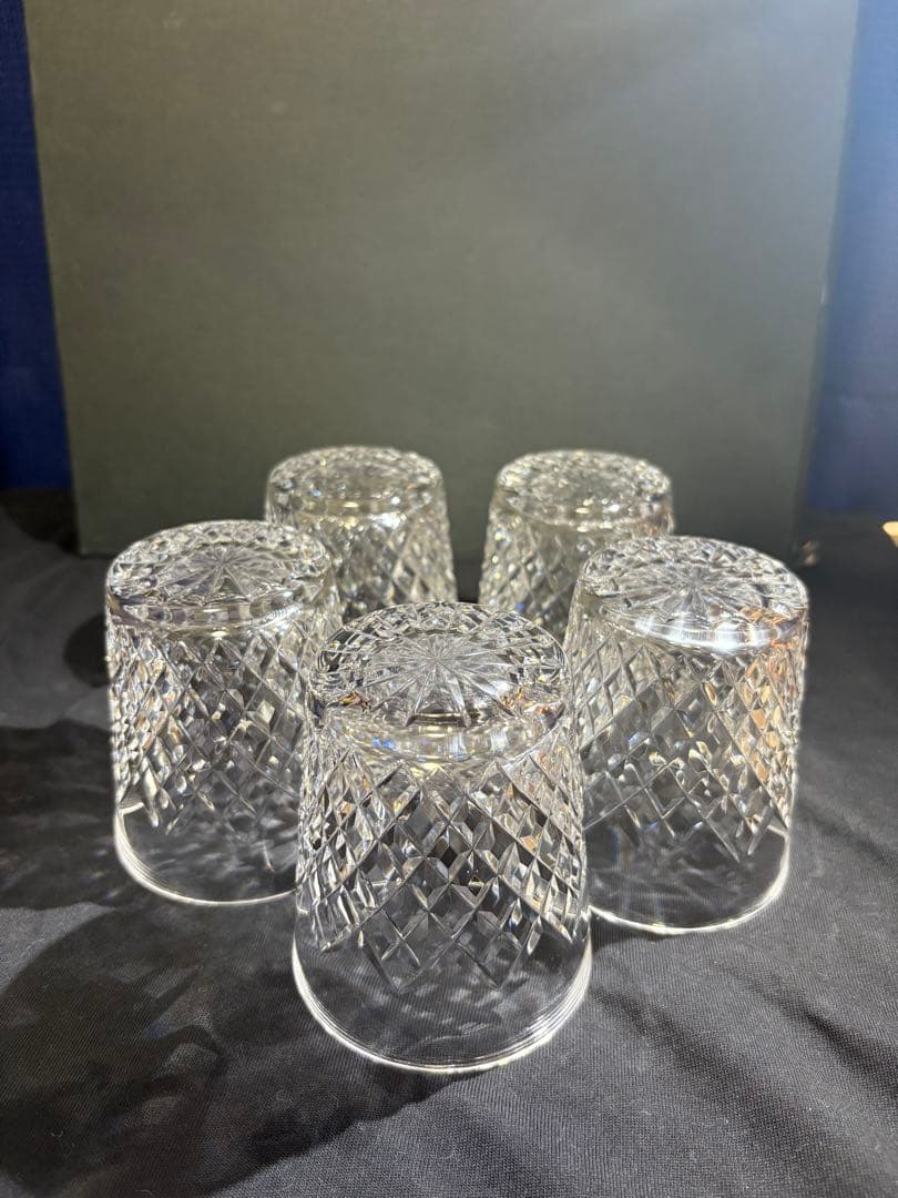 【希少フランス購入品】バカラ　クリスタルルクソールグラス 5個セット