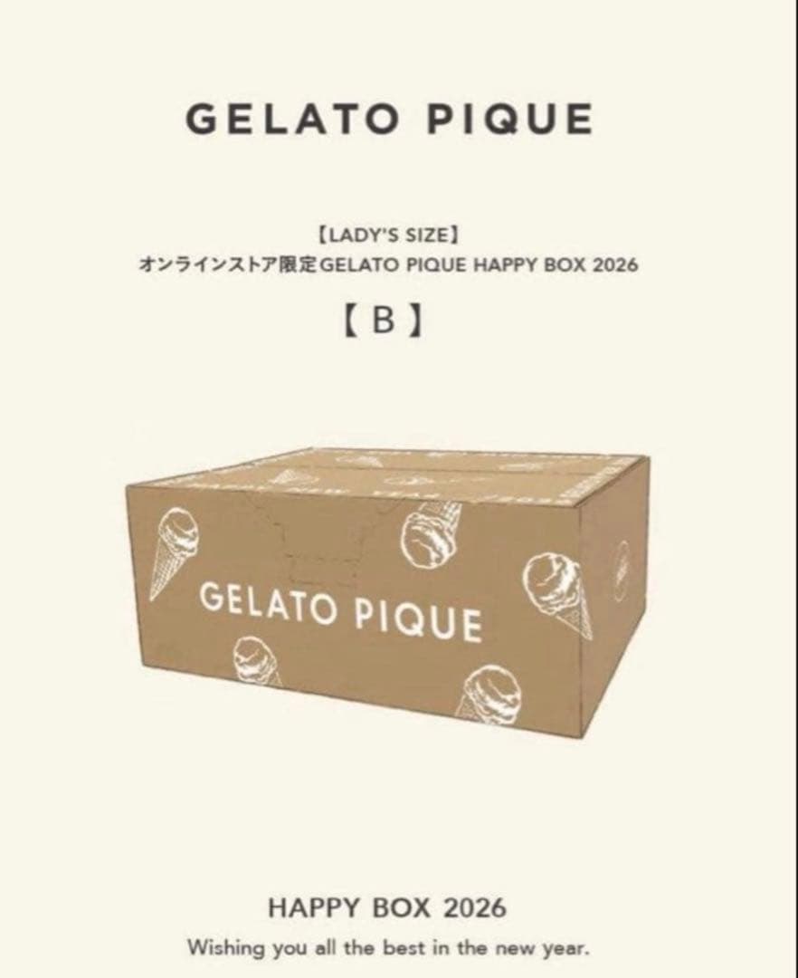 【新品】GELATO PIQUE HAPPY BOX 2026 B
