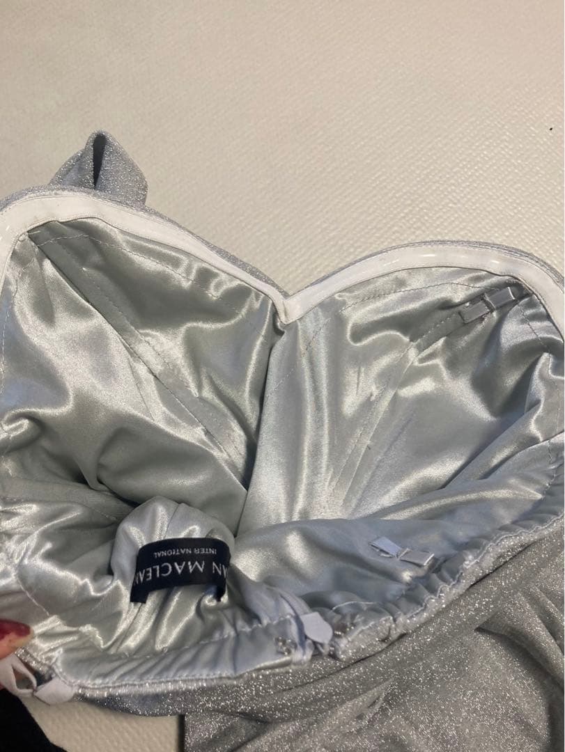 Suger JEAN MACLEANジャンマクレーン ロングドレス M シルバー