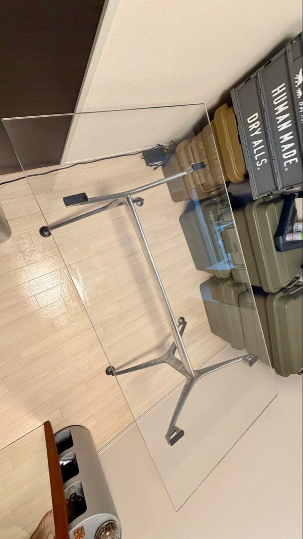 Cassina ixc. カッシーナ ガラス天板 ダイニングテーブル