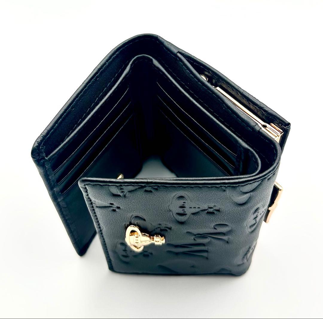 【♡新品✦人気♡】Vivienne Westwood 三つ折り財布 ブラック/黒