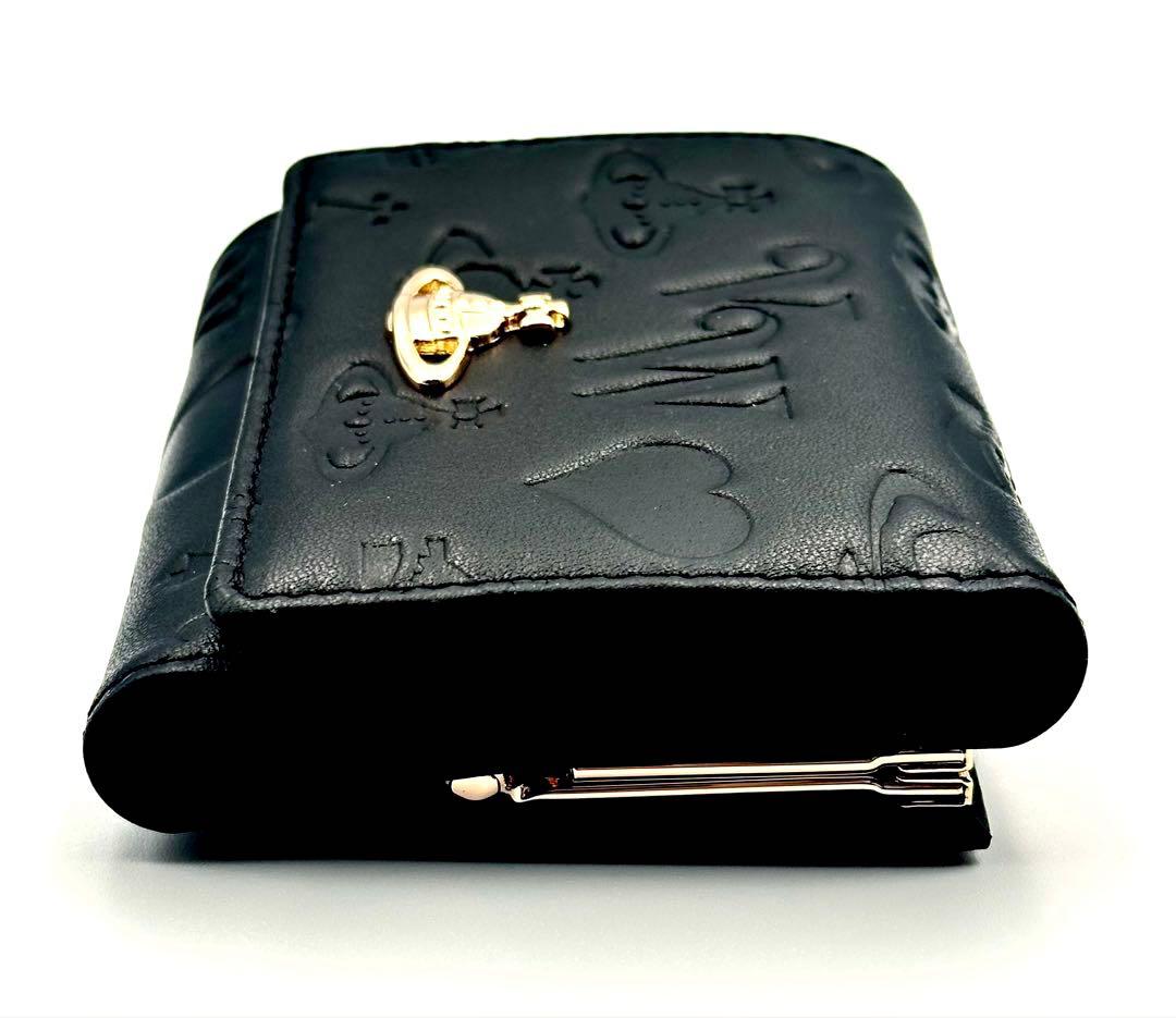 【♡新品✦人気♡】Vivienne Westwood 三つ折り財布 ブラック/黒