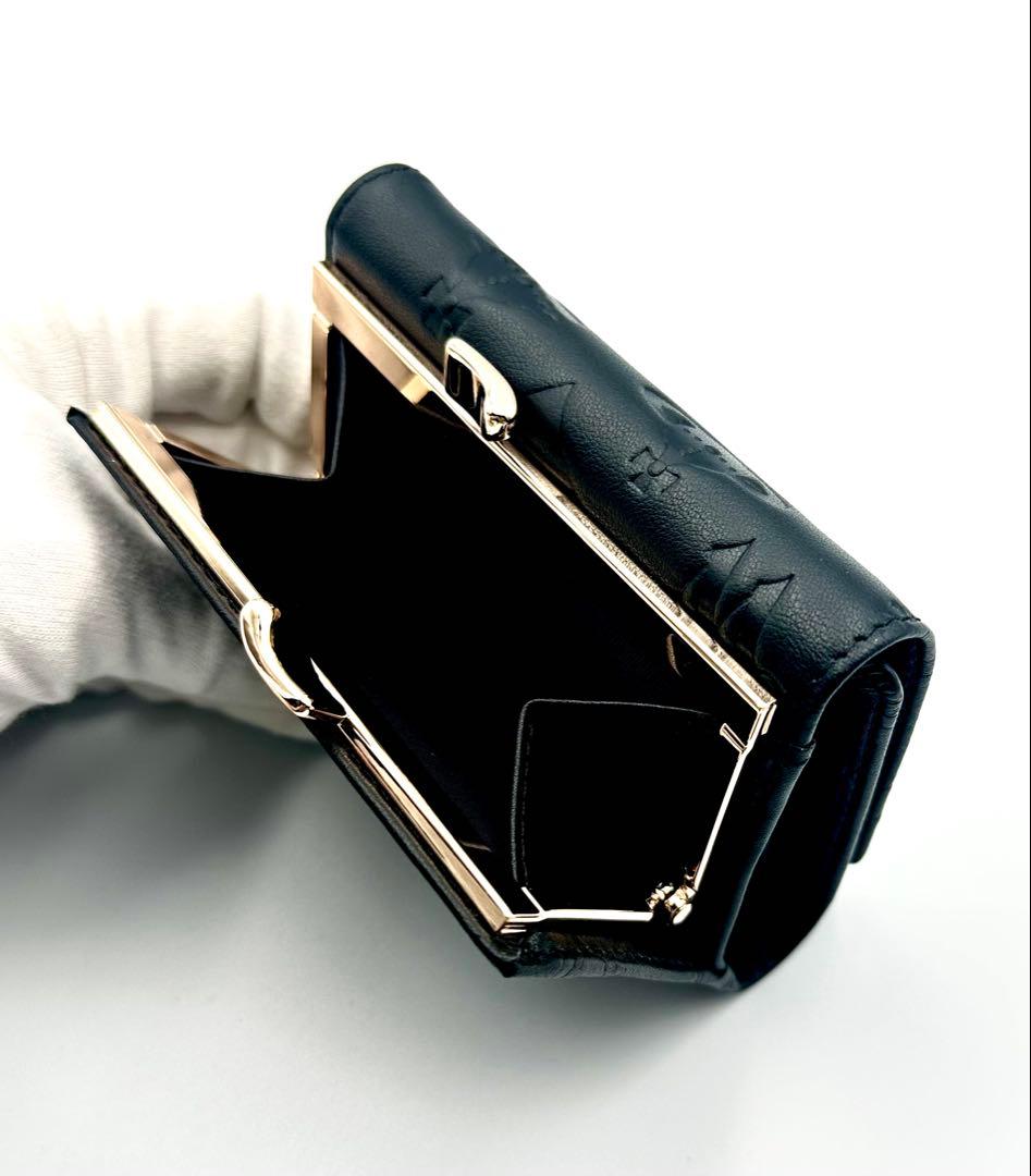 【♡新品✦人気♡】Vivienne Westwood 三つ折り財布 ブラック/黒