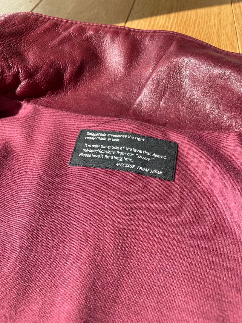 メンズ レザージャケット 牛革　サイズ40